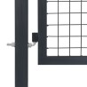 Portillon avec poteaux Acier 350 x 120 cm Anthracite 