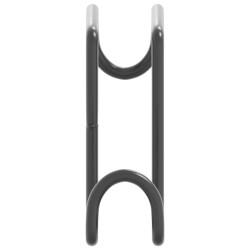 Porte-brides 3 pcs noir acier 