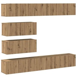 Ensemble de meuble TV mural 6 pcs chêne artisanal 