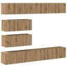 Ensemble de meuble TV mural 6 pcs chêne artisanal 