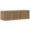 Ensemble de meuble TV mural 6 pcs chêne artisanal 