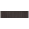 Tapis rectangulaire marron foncé 70x300 cm bambou 