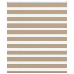 Store zèbre marron sable largeur du tissu 120,9 cm polyester 
