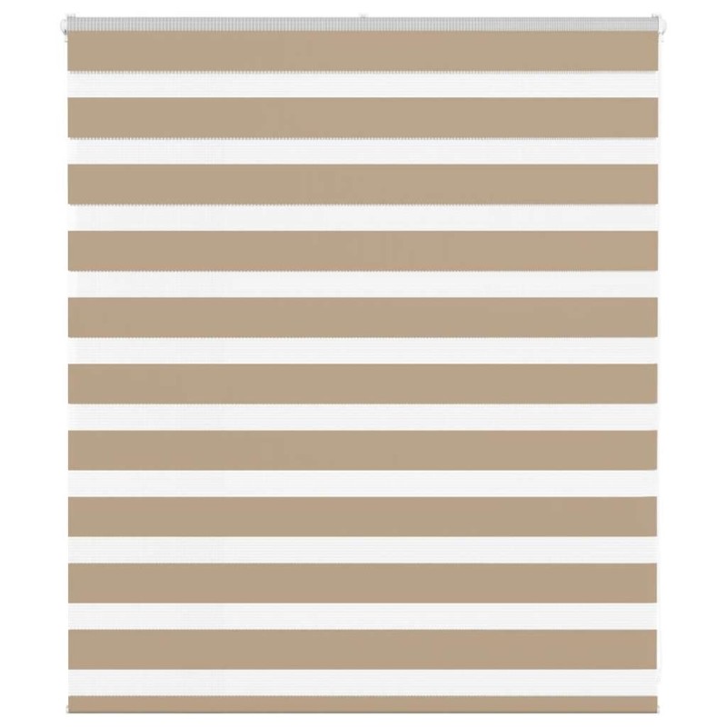 Store zèbre marron sable largeur du tissu 120,9 cm polyester 