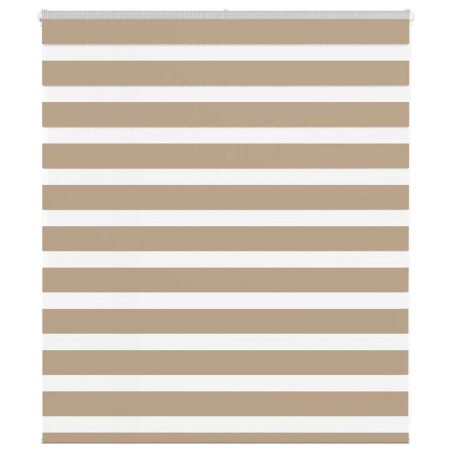 Store zèbre marron sable largeur du tissu 120,9 cm polyester 
