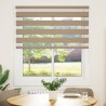 Store zèbre marron sable largeur du tissu 120,9 cm polyester 