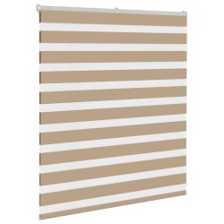 Store zèbre marron sable largeur du tissu 120,9 cm polyester 