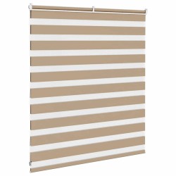 Store zèbre marron sable largeur du tissu 120,9 cm polyester 