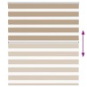 Store zèbre marron sable largeur du tissu 120,9 cm polyester 