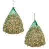 Filet à foin 2 pcs Rond 0,75 x 0,5 m PP 