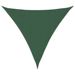 Voile parasol tissu oxford triangulaire 4x4x4 m vert foncé 