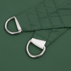 Voile parasol tissu oxford triangulaire 4x4x4 m vert foncé 