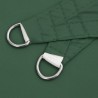 Voile parasol tissu oxford triangulaire 4x4x4 m vert foncé 