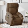 Fauteuil de massage inclinable Marron Tissu 