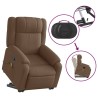 Fauteuil de massage inclinable Marron Tissu 
