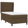 Sommier à lattes de lit avec matelas Marron foncé 90x200 cm 