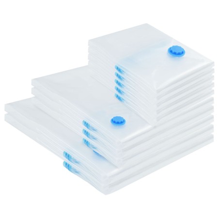 Sacs de rangement sous vide - Ensemble de 10 en 3 tailles 