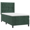 Sommier à lattes de lit matelas LED Vert foncé 80x200cm Velours 