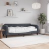 Lit de jour avec matelas gris foncé 80x200 cm velours 