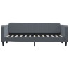 Lit de jour avec matelas gris foncé 80x200 cm velours 