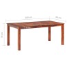 Table à manger 180x90x76 cm Bois massif 