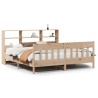 Cadre de lit sans matelas 200x200 cm bois massif de pin 