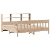 Cadre de lit sans matelas 200x200 cm bois massif de pin 