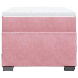 Sommier à lattes de lit avec matelas Rose 100x200 cm Velours 