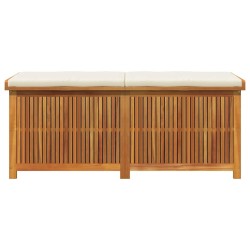 Boîte à coussins d'extérieur 150x50x60,5cm bois massif d'acacia 