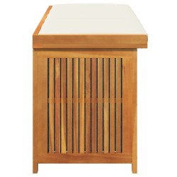 Boîte à coussins d'extérieur 150x50x60,5cm bois massif d'acacia 