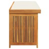 Boîte à coussins d'extérieur 150x50x60,5cm bois massif d'acacia 