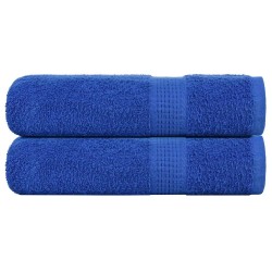 Essuie-mains 2 pcs bleu 50x100 cm 360 g/m² 100% coton 