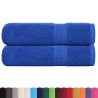 Essuie-mains 2 pcs bleu 50x100 cm 360 g/m² 100% coton 