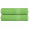 Essuie-mains 2 pcs vert pomme 50x100 cm 360 g/m² 100% coton 