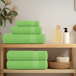 Essuie-mains 2 pcs vert pomme 50x100 cm 360 g/m² 100% coton 