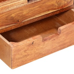Meuble TV 140x30x35 cm Bois solide 