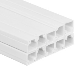 Goulotte de câble 25x25 mm 10 m PVC 