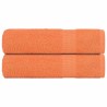 Essuie-mains 2 pcs orange 50x100 cm 360 g/m² 100% coton 