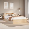 Cadre de lit sans matelas 150x200 cm bois de pin massif 