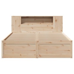 Cadre de lit sans matelas 150x200 cm bois de pin massif 