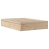 Cadre de lit sans matelas 150x200 cm bois de pin massif 