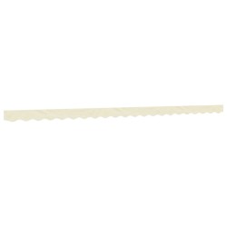 Tissu de remplacement de cantonnière d’auvent rayure crème 5 m 