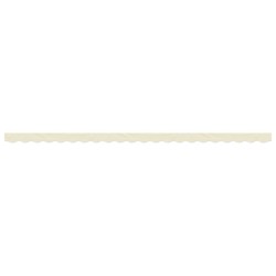 Tissu de remplacement de cantonnière d’auvent rayure crème 5 m 