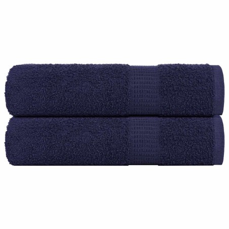 Essuie-mains 2 pcs bleu marine 50x100 cm 360 g/m² 100% coton 