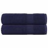 Essuie-mains 2 pcs bleu marine 50x100 cm 360 g/m² 100% coton 