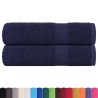 Essuie-mains 2 pcs bleu marine 50x100 cm 360 g/m² 100% coton 