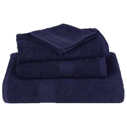 Essuie-mains 2 pcs bleu marine 50x100 cm 360 g/m² 100% coton 