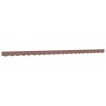 Tissu de remplacement de cantonnière d’auvent rayure marron 5 m 