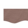 Tissu de remplacement de cantonnière d’auvent rayure marron 5 m 