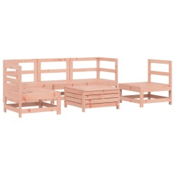 Salon de jardin 6 pcs bois massif sapin de douglas 